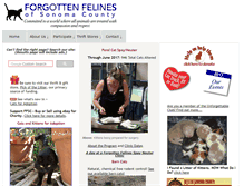 Tablet Screenshot of forgottenfelines.com